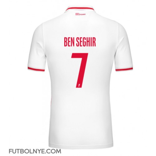Camiseta AS Monaco Eliesse Ben Seghir #7 Primera Equipación 2024-25 manga corta